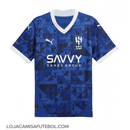 Camisa de Futebol Al-Hilal Equipamento Principal 2024-25 Manga Curta